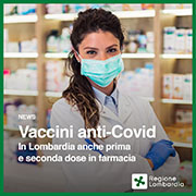 Vaccini anti Covid-19: prima dose prenotabile anche presso le farmacie aderenti alla campagna vaccinale