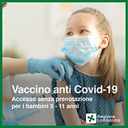 Vaccini anti Covid-19: Open Day fascia di età 5-11 anni - Mantova