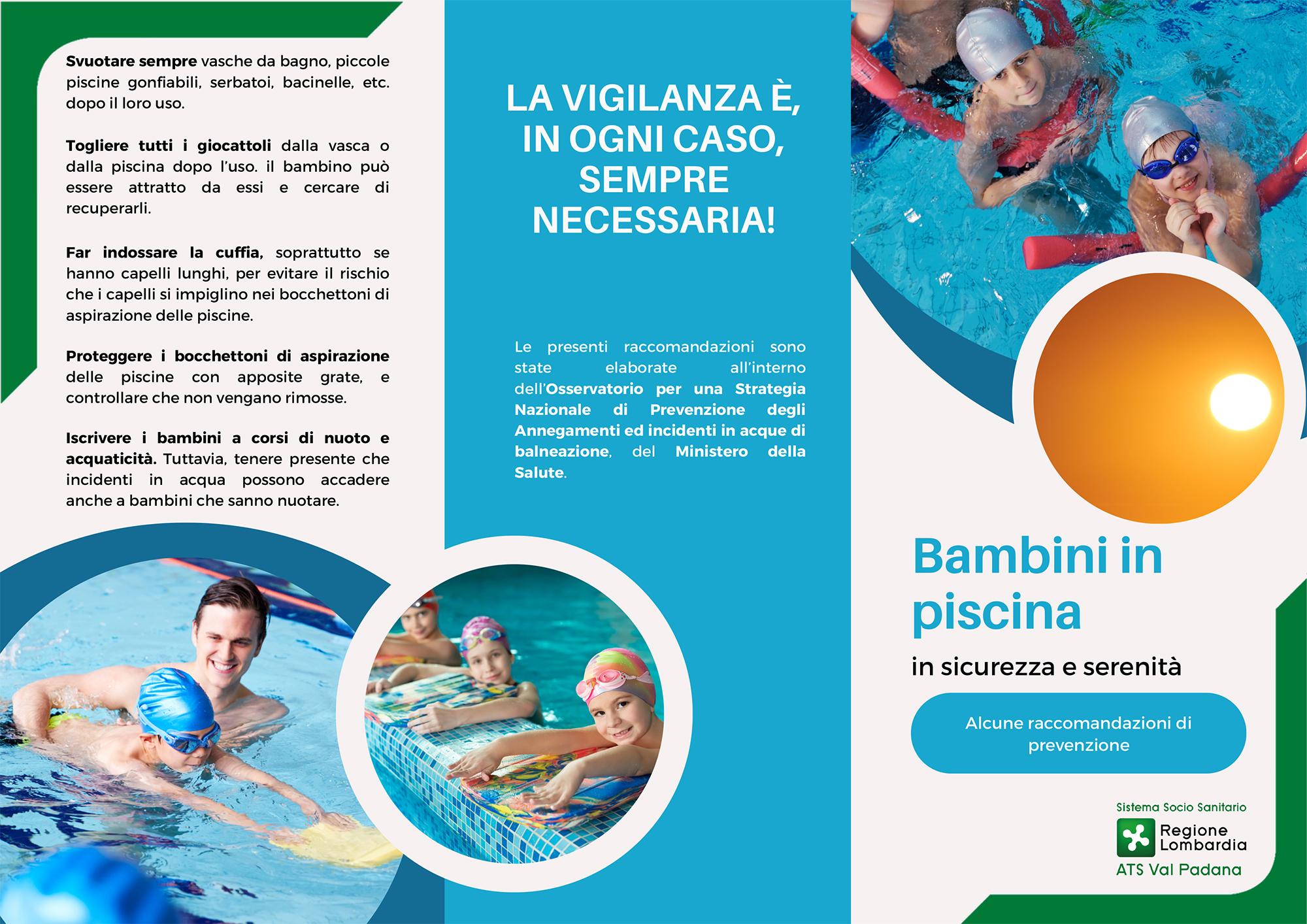 Bambini in piscina in sicurezza e serenità